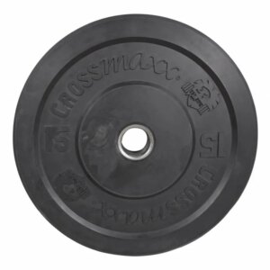 Crossmaxx Bumper Plate 15 kg Sort - Crossmaxx