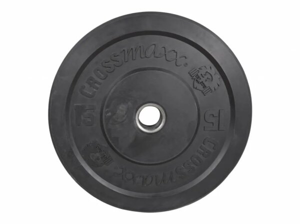 Crossmaxx Bumper Plate 15 kg Sort - Crossmaxx