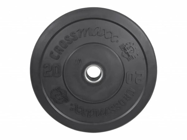 Crossmaxx Bumper Plate 20 kg Sort - Crossmaxx