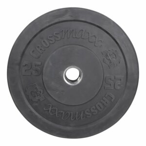 Crossmaxx Bumper Plate 25 kg Sort - Crossmaxx