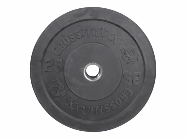 Crossmaxx Bumper Plate 25 kg Sort - Crossmaxx