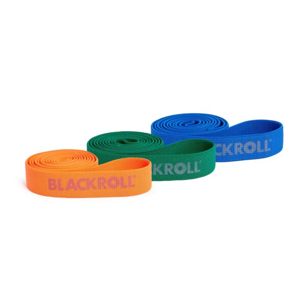 Blackroll Super Band Træningselastik Sæt (3 Stk) - 104x3 cm - Blackroll