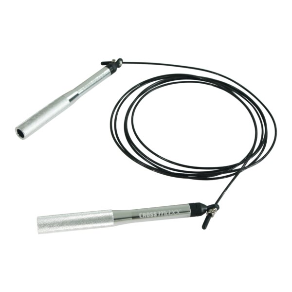 Crossmaxx PRO Speed Rope sjippetov. Justerbar længde med af letvægts stålkabel og forkromede aluminiums håndtag (ergonomiske greb) - Crossmaxx