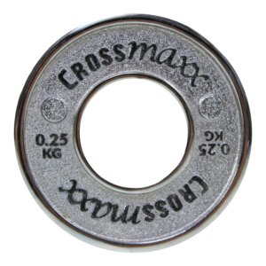 Crossmaxx kalibreret vægtskive 0,25 kg i støbejern til styrkeløft - Crossmaxx