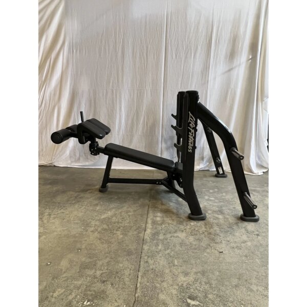 Life Fitness Signature Olympisk Decline Bænkpres m. Opbevaring - Brugt - Life Fitness