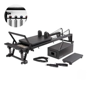 Merrithew V2 Max Reformer With High Precision Gearbar Bundle (Jet Black) - Merrithew