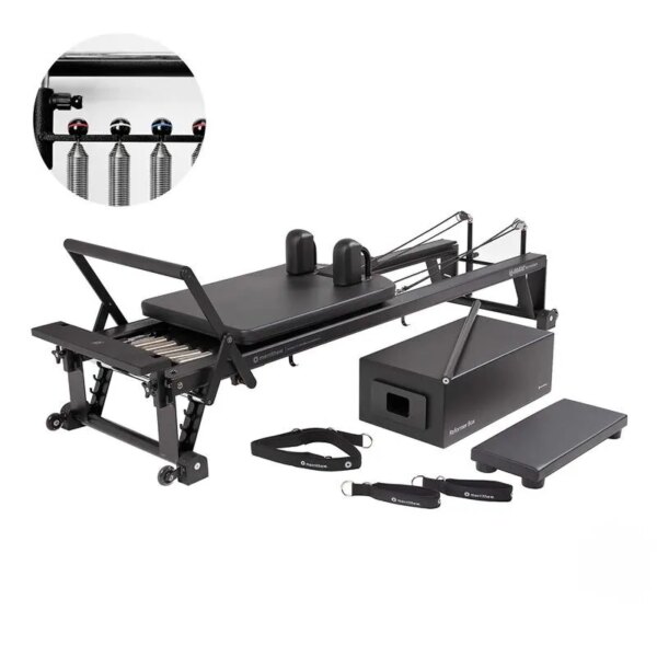 Merrithew V2 Max Reformer With High Precision Gearbar Bundle (Jet Black) - Merrithew