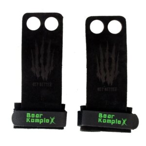 Bear KompleX Læder Grips Sort - 2 Hole str. S - Bear KompleX