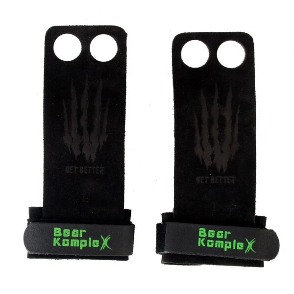 Bear KompleX Læder Grips Sort - 2 Hole str. S - Bear KompleX