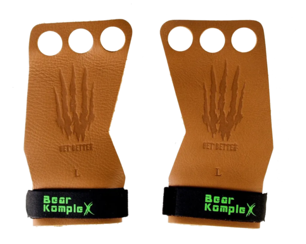 Bear KompleX Læder Grips Tan - 3 Hole str. S - Bear KompleX