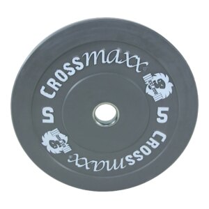 Crossmaxx Bumper Plate 5 kg Grå - Crossmaxx