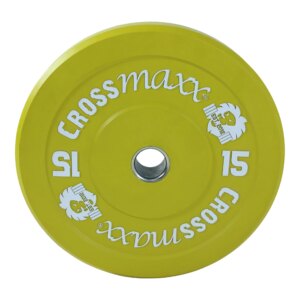 Crossmaxx Bumper Plate 15 kg Gul - Crossmaxx