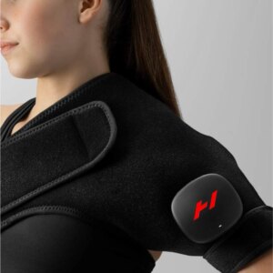 Hyperice Venom 2 - Venstre skulder. Varme- og massageindpakning til skulderen. Varmer op til 6 gange hurtigere end de gennemsnitlige varmepuder. - Hyperice