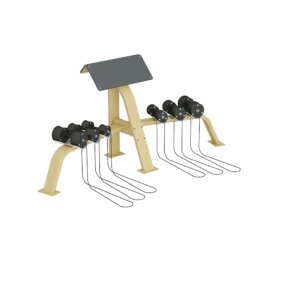 Inter Atletika Scott Bench With Dumbells Galvanized - Inter Atletika