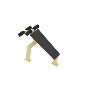 Inter Atletika Abdominal Bench Reverse Galvanized - Inter Atletika