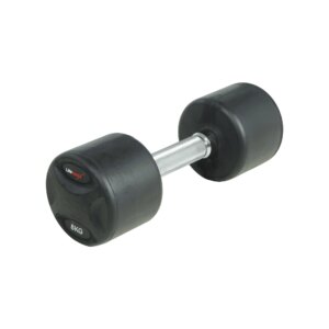 Lifemaxx fast håndvægt 8 kg - Rund håndvægt med riflet greb - Lavet i støbejern beklædt med gummi - Til crossfit og styrketræning - Lifemaxx