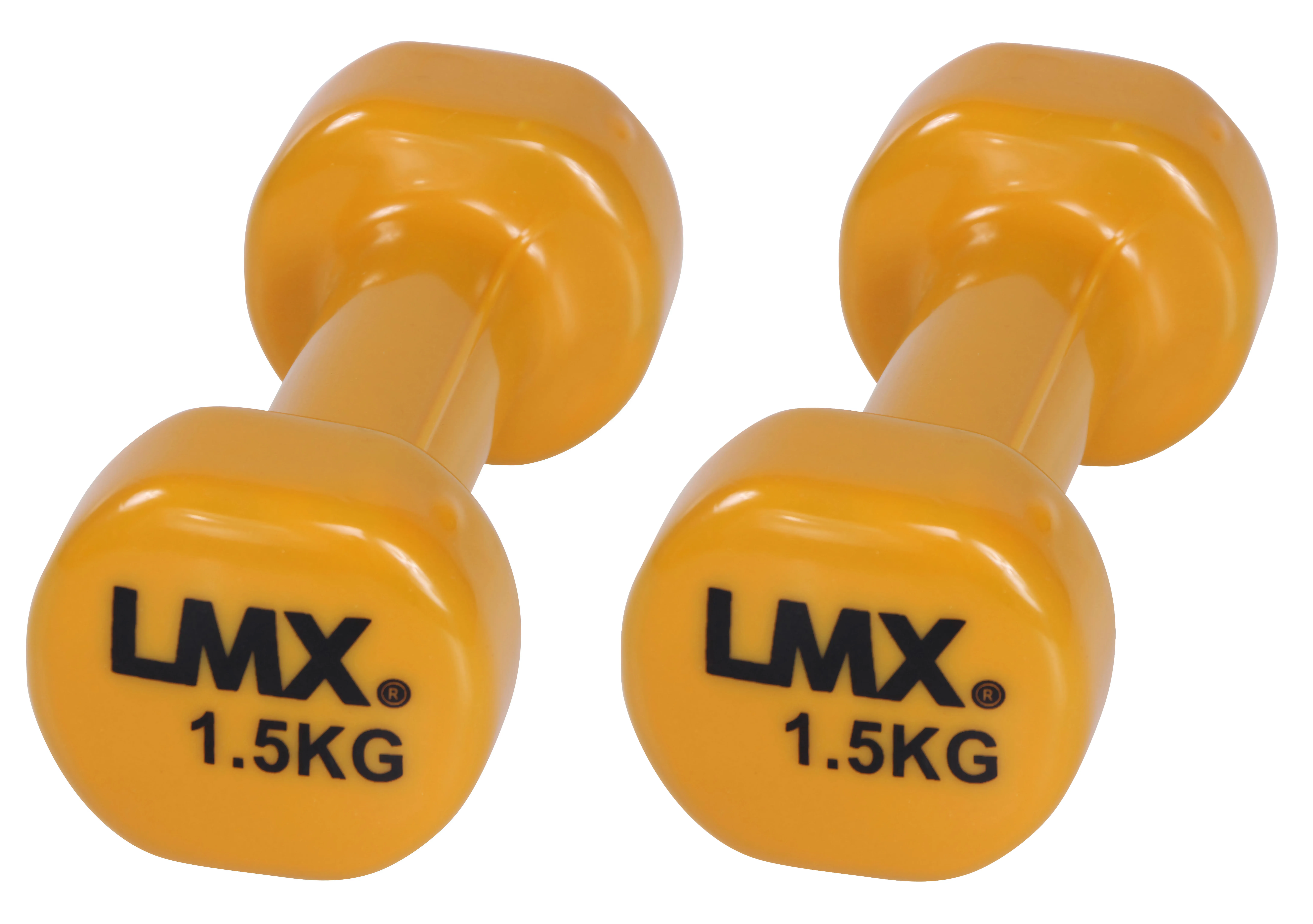 LMX. Vinyl Håndvægtsæt 1,5 kg Orange - LMX.