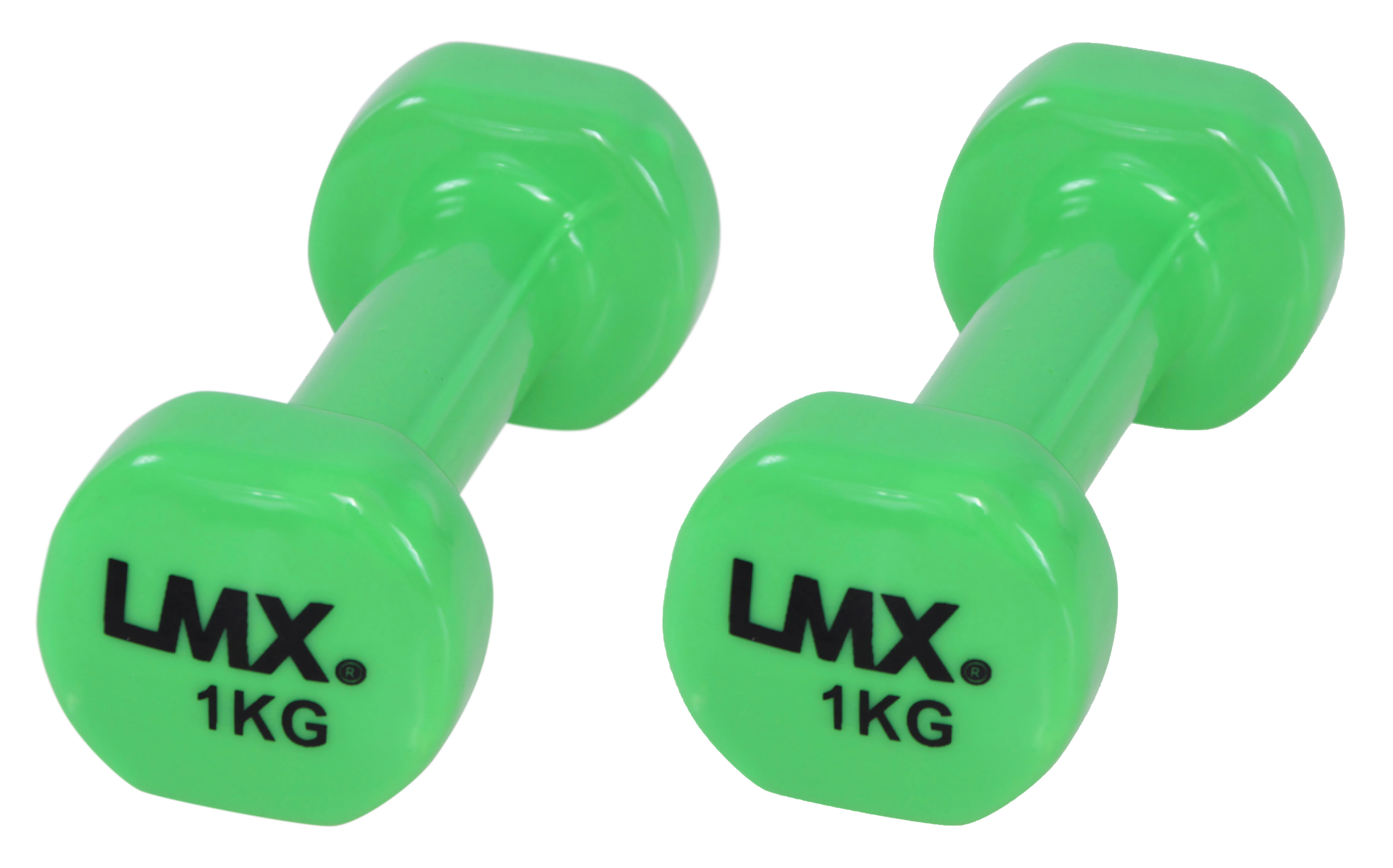 LMX. Vinyl Håndvægtsæt 1 kg Green - LMX.