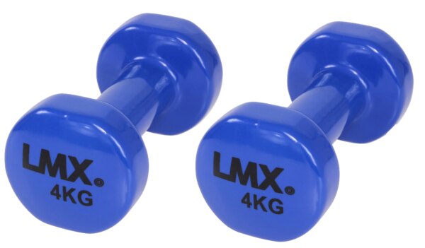 LMX. Vinyl Håndvægtsæt 4 kg Dark Blue - LMX.