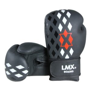 LMX. Boksehansker, læder. Str 10 oz. Med velcro lukning. - Crossmaxx