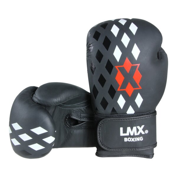 LMX. Boksehansker, læder. Str 10 oz. Med velcro lukning. - Crossmaxx