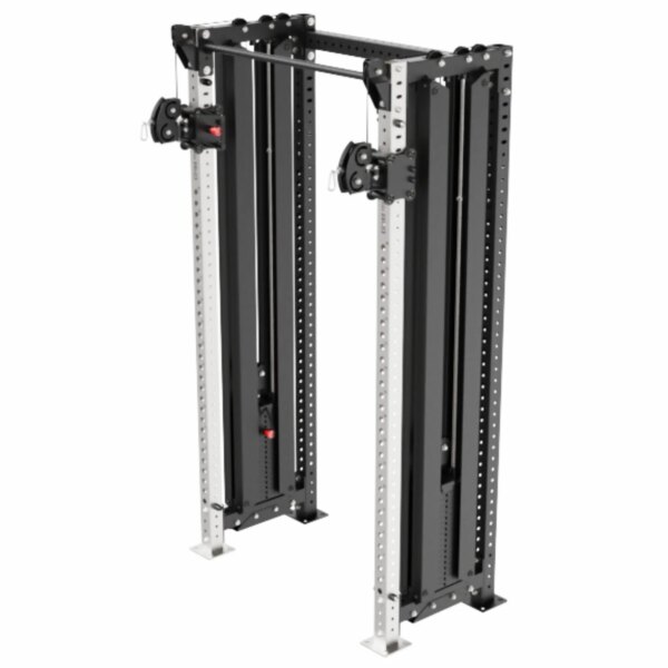 Crossmaxx XL Dual Pulley - Komplet dobbelt kabeltræk med 90 kg vægtstak og 32 positioner i højden - Crossmaxx