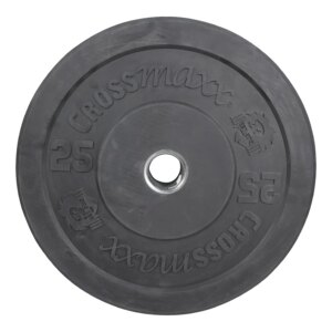 Crossmaxx Bumper Plate 25 kg Sort - Demo - Crossmaxx