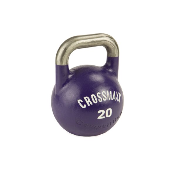 Crossmaxx Competition Kettlebell, 20 kg. Fremstillet i støbejern - yderst holdbar. Brug til funktionel træning, som crossfit udstyr og derhjemme - Crossmaxx