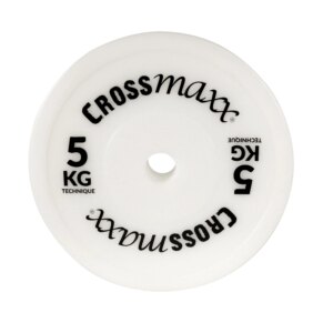 Crossmaxx Hollow Teknik Vægtskive 5 kg White - Crossmaxx