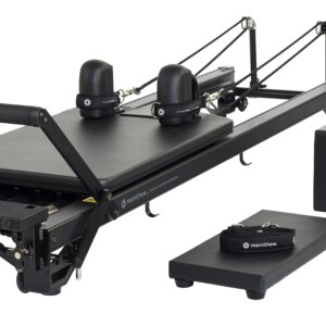 Merrithew SPX Max Reformer With Vertical Stand And High Precision Gearbar Bundle (Jet Black) - Merrithew
