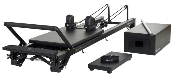 Merrithew SPX Max Reformer With Vertical Stand And High Precision Gearbar Bundle (Jet Black) - Merrithew
