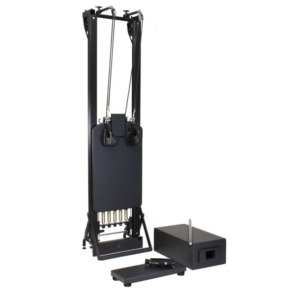 Merrithew SPX Max Reformer With Vertical Stand Bundle (Jet Black) - Merrithew