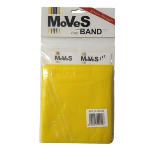 MSD-Band Flad Træningselastik Light 2,5 m Gul (10 Stk) - MSD-Band