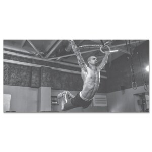 Plakat Ringe 200 x 100 cm - Fitness Engros