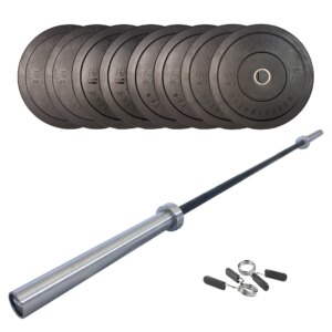 SQ&SN CF Vægtstangssæt 100 kg + 20 kg Stang v2 - SQ&SN