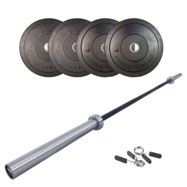 SQ&SN CF Vægtstangssæt 30 kg +20 kg Stang v2 - SQ&SN