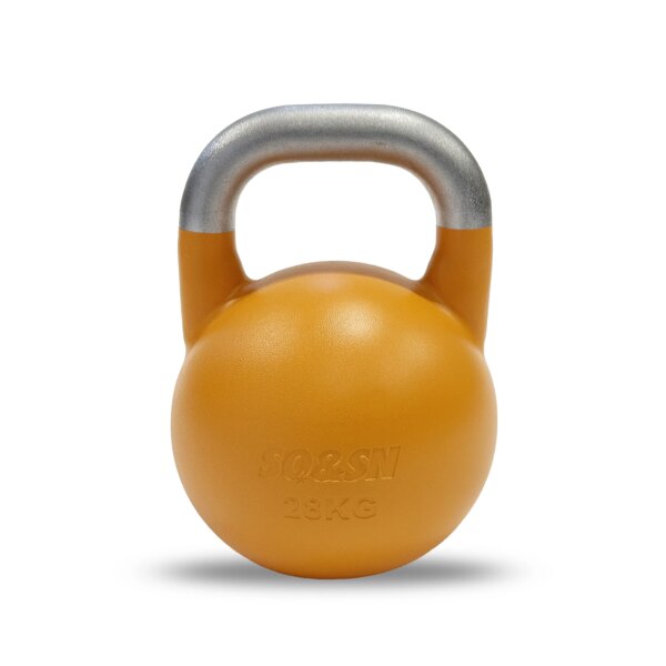 SQ&SN Competition Kettlebells V2 4-36 kg | Samme størrelse | Indstøbte kg-angivelser | Robust design til træning og konkurrence - SQ&SN