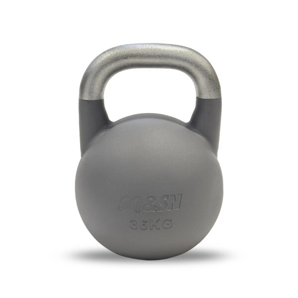 SQ&SN Competition Kettlebells V2 4-36 kg | Samme størrelse | Indstøbte kg-angivelser | Robust design til træning og konkurrence - SQ&SN