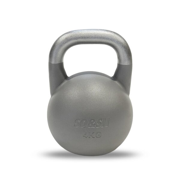 SQ&SN Competition Kettlebells V2 4-36 kg | Samme størrelse | Indstøbte kg-angivelser | Robust design til træning og konkurrence - SQ&SN