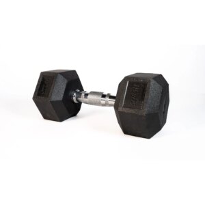 SQ&SN Hexagon Håndvægt (12,5 kg) med forkromet greb. Udstyr til crossfit træning, styrketræning og funktionel træning - SQ&SN