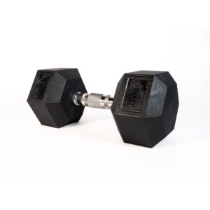 SQ&SN Hexagon Håndvægt (17,5 kg) med forkromet greb. Udstyr til crossfit træning, styrketræning og funktionel træning - SQ&SN