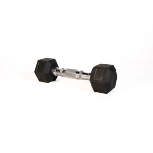 SQ&SN Hexagon Håndvægt (2,5 kg) med forkromet greb. Udstyr til crossfit træning, styrketræning og funktionel træning - SQ&SN