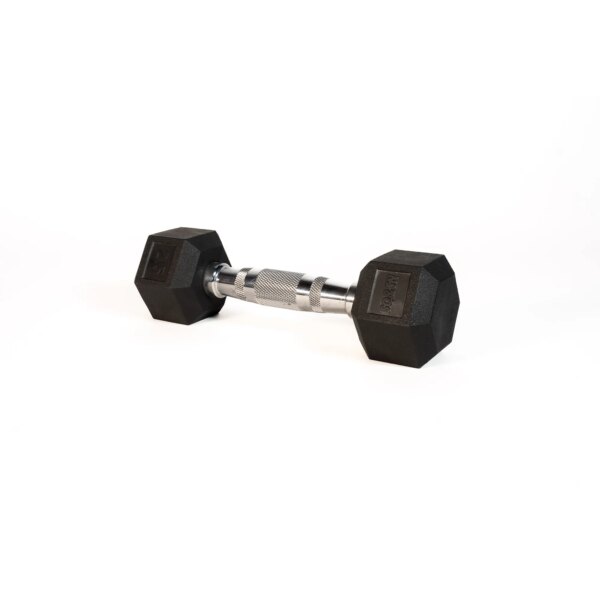SQ&SN Hexagon Håndvægt (2,5 kg) med forkromet greb. Udstyr til crossfit træning, styrketræning og funktionel træning - SQ&SN