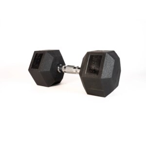SQ&SN Hexagon Håndvægt (22,5 kg) med forkromet greb. Udstyr til crossfit træning, styrketræning og funktionel træning - SQ&SN