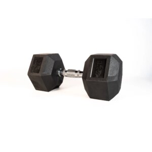 SQ&SN Hexagon Håndvægt (25 kg) med forkromet greb. Udstyr til crossfit træning, styrketræning og funktionel træning - SQ&SN