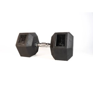 SQ&SN Hexagon Håndvægt (37,5 kg) med forkromet greb. Udstyr til crossfit træning, styrketræning og funktionel træning - SQ&SN