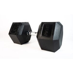 SQ&SN Hexagon Håndvægt (45 kg) med forkromet greb. Udstyr til crossfit træning, styrketræning og funktionel træning - SQ&SN