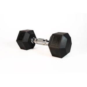 SQ&SN Hexagon Håndvægt (7,5 kg) med forkromet greb. Udstyr til crossfit træning, styrketræning og funktionel træning - SQ&SN