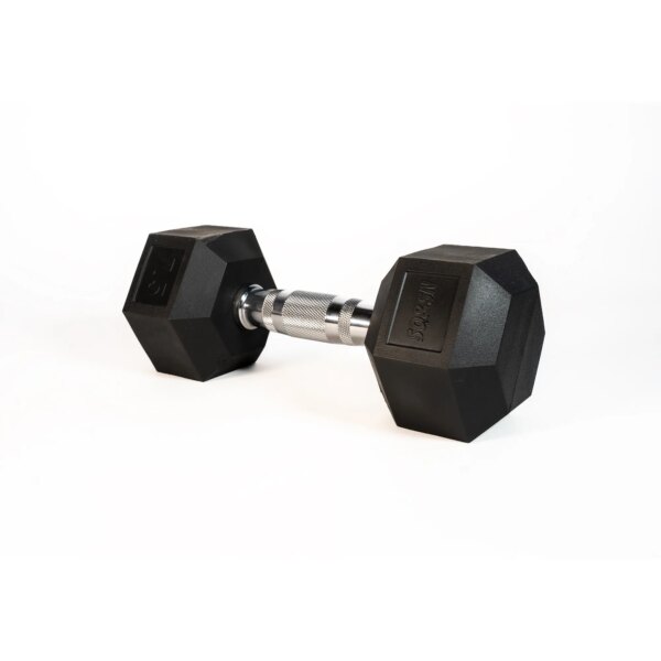 SQ&SN Hexagon Håndvægt (7,5 kg) med forkromet greb. Udstyr til crossfit træning, styrketræning og funktionel træning - SQ&SN