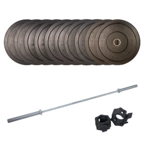 SQ&SN Styrkeløft Vægtstangssæt 150 kg + 20 kg Stang - SQ&SN